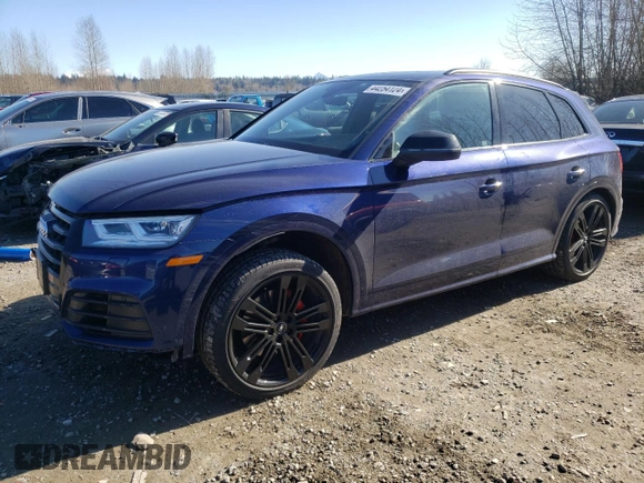 2019 Audi SQ5 Premium Plus with VIN WA1B4AFY2K2087126, listed as a Copart auction lot 44254124 with 36,275 mi miles and . Bid and sale history available at DreamBid. Image 1.