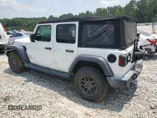 2018 Jeep Wrangler Unlimited Sport S z VIN 1C4HJXDG8JW165597, wystawiony jako Copart lot #59629255 z przebiegiem 73 305 mil mil oraz Szkoda całkowita • Salvage title. Historia ofert i sprzedaży dostępna na DreamBid. Obrazek 2.