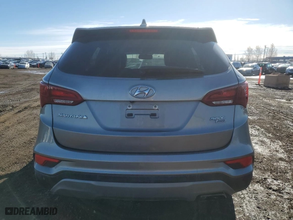 2018 Hyundai Santa Fe Sport 2.4L with VIN 5NMZUDLB1JH059639, listed as a Copart auction lot 47236425 with 130,350 mi miles and Clean Title. Bid and sale history available at carsss.com. Image 6.