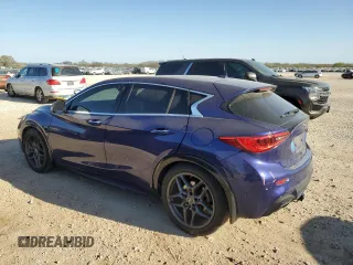 2017 Infiniti QX30 Sport with VIN SJKCH5CP3HA022850, listed as a Copart auction lot 48744715 with 52,875 mi miles and Salvage title. Bid and sale history available at DreamBid. Image 2.