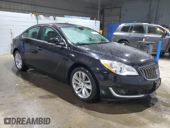 2016 Buick Regal with VIN 2G4GL5EX5G9192973, listed as a Copart auction lot 85910014 with 45,766 mi miles and Salvage Title. Bid and sale history available at DreamBid. Image 4.
