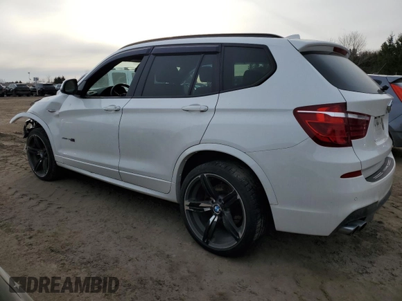 2017 BMW X3 xDrive28i with VIN 5UXWX9C52H0D95846, listed as a Copart auction lot 48123175 with Not Provided miles and Salvage Title. Bid and sale history available at DreamBid. Image 2.