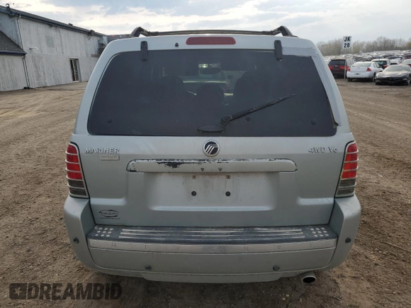 2005 Mercury Mariner Luxury with VIN 4M2YU57115DJ23819, listed as a Copart auction lot 54370265 with 215,657 mi miles and Clean title. Bid and sale history available at DreamBid. Image 6.