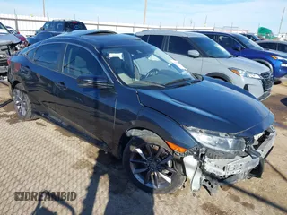2020 Honda Civic Sedan EX with VIN 19XFC1F38LE002275, listed as a IAAI auction lot 41490501 with 1 mi miles. Bid and sale history available at carsss.com. Image 1.