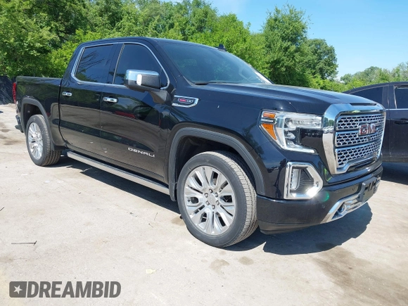 2021 GMC Sierra 1500 Denali with VIN 1GTU9FEL4MZ253708, listed as a IAAI auction lot 42209839 with 52,279 mi miles and . Bid and sale history available at DreamBid. Image 1.