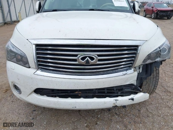 2013 Infiniti QX80 with VIN JN8AZ2ND2D9730161, listed as a IAAI auction lot 41598211 with 194,410 mi miles. Bid and sale history available at carsss.com. Image 6.