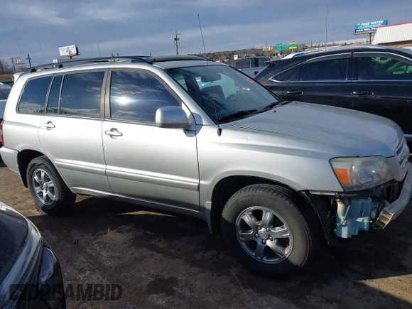 2006 Toyota Highlander with VIN JTEGD21A460133421, listed as a IAAI auction lot 41618125 with 202,454 mi miles and . Bid and sale history available at DreamBid. Image 13.