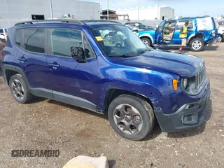 2017 Jeep Renegade Sport with VIN ZACCJAAB7HPE57121, listed as a IAAI auction lot 42684421 with 135,582 mi miles and . Bid and sale history available at DreamBid. Image 1.