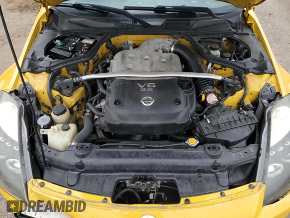 2005 Nissan 350Z Touring with VIN JN1AZ34E15M653473, listed as a Copart auction lot 80001114 with 192,727 mi miles and Non Repairable. Bid and sale history available at DreamBid. Image 11.