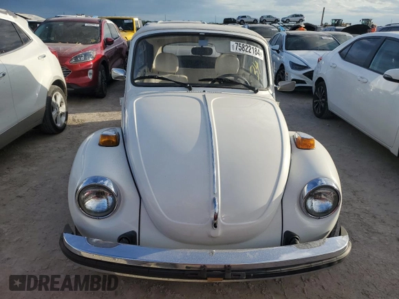 1979 Volkswagen Beetle with VIN 1592031287, listed as a Copart auction lot 75822184 with 16,726 mi miles and Salvage Title. Bid and sale history available at DreamBid. Image 5.