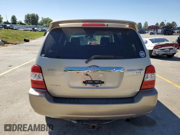 2006 Toyota Highlander Hybrid with VIN JTEEW21A860007516, listed as a Copart auction lot 74111734 with 253,482 mi miles and Salvage Title. Bid and sale history available at carsss.com. Image 6.