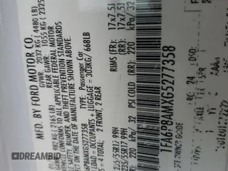 2016 Ford Mustang V6 z VIN 1FA6P8AMXG5277358, wystawiony jako Copart lot #56191815 z przebiegiem 128 200 mil mil oraz Szkoda całkowita • Salvage title. Historia ofert i sprzedaży dostępna na DreamBid. Obrazek 12.