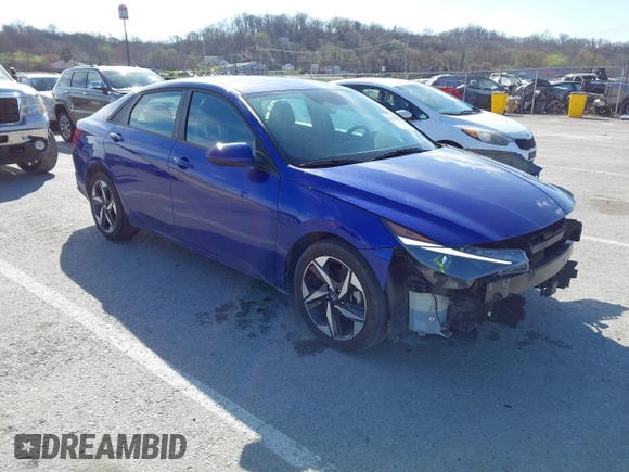 2023 Hyundai Elantra SEL with VIN KMHLS4AG8PU617185, listed as a IAAI auction lot 41843024 with 24,365 mi miles and . Bid and sale history available at DreamBid. Image 1.
