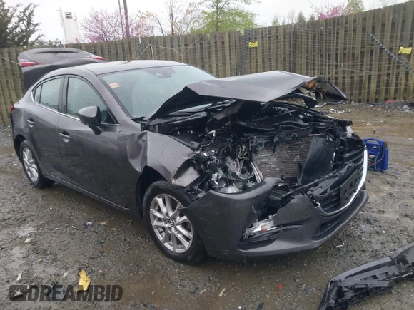 2018 Mazda 3 Sport with VIN 3MZBN1U77JM225616, listed as a IAAI auction lot 41967160 with 69,236 mi miles and . Bid and sale history available at DreamBid. Image 1.