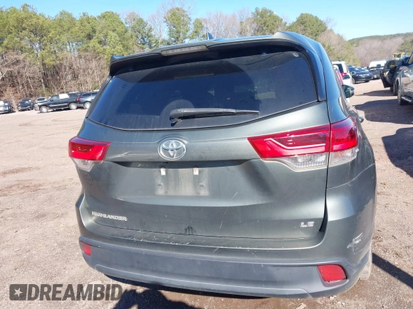 2019 Toyota Highlander LE with VIN 5TDZZRFH2KS291289, listed as a IAAI auction lot 41561219 with 125,744 mi miles and . Bid and sale history available at DreamBid. Image 16.