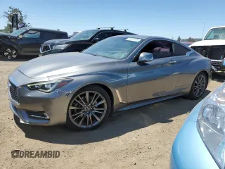2018 Infiniti Q60 Sport with VIN JN1EV7EK5JM340414, listed as a Copart auction lot 64520395 with 74,002 mi miles and Salvage title. Bid and sale history available at DreamBid. Image 1.