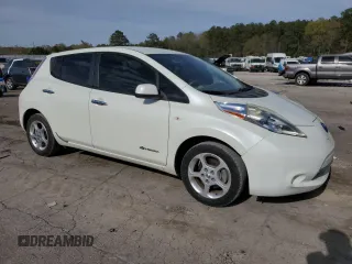2012 Nissan LEAF SL with VIN JN1AZ0CP9CT020398, listed as a Copart auction lot 50673605 with 61,038 mi miles and Salvage Title. Bid and sale history available at carsss.com. Image 4.