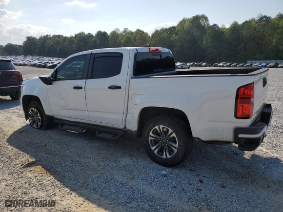 2021 Chevrolet Colorado 4WD Z71 with VIN 1GCPTDE15M1204579, listed as a Copart auction lot 75013414 with 47,003 mi miles and Salvage Title. Bid and sale history available at carsss.com. Image 2.