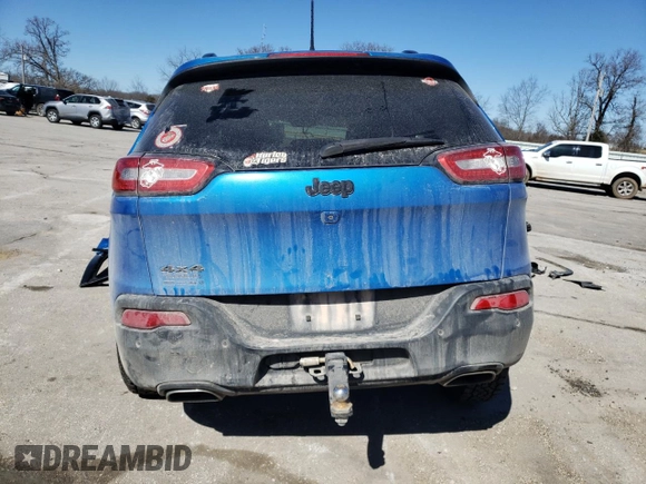 2018 Jeep Cherokee Limited with VIN 1C4PJMDX8JD571983, listed as a Copart auction lot 47087865 with 116,840 mi miles and Salvage Title. Bid and sale history available at carsss.com. Image 6.