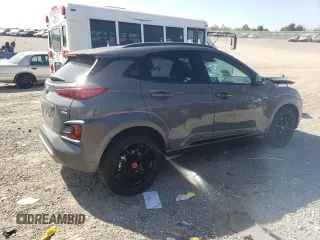 2021 Hyundai Kona Night Edition with VIN KM8K6CA53MU687603, listed as a Copart auction lot 75451844 with 18,292 mi miles and Salvage Title. Bid and sale history available at DreamBid. Image 3.