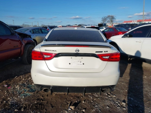 2018 Nissan Maxima SV with VIN 1N4AA6AP7JC372246, listed as a IAAI auction lot 41387139 with 104,686 mi miles and . Bid and sale history available at DreamBid. Image 16.