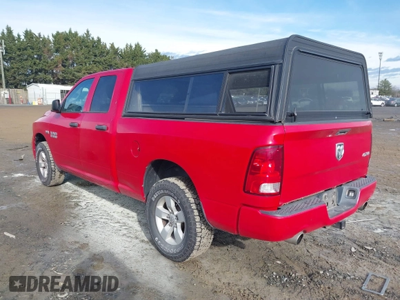 2017 Ram 1500 Express with VIN 1C6RR7FT2HS530792, listed as a IAAI auction lot 41136623 with Not Provided miles. Bid and sale history available at carsss.com. Image 3.