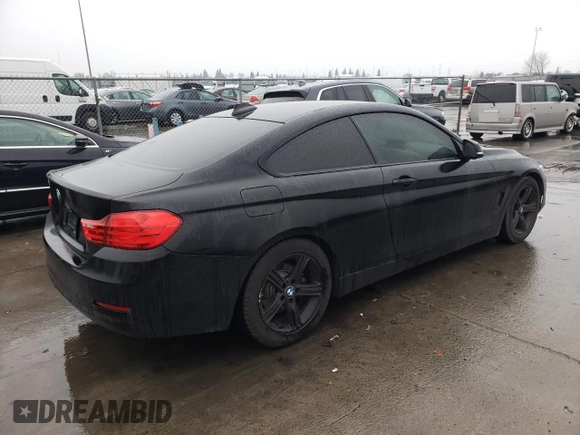 2015 BMW 4 Series 428i with VIN WBA3N7C55FK223126, listed as a Copart auction lot 43506625 with 111,540 mi miles and Salvage title. Bid and sale history available at DreamBid. Image 3.