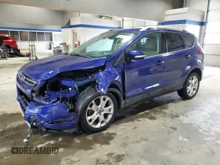 2014 Ford Escape Titanium with VIN 1FMCU9JX8EUC41088, listed as a Copart auction lot 52568435 with 114,907 mi miles and Salvage Title. Bid and sale history available at DreamBid. Image 1.