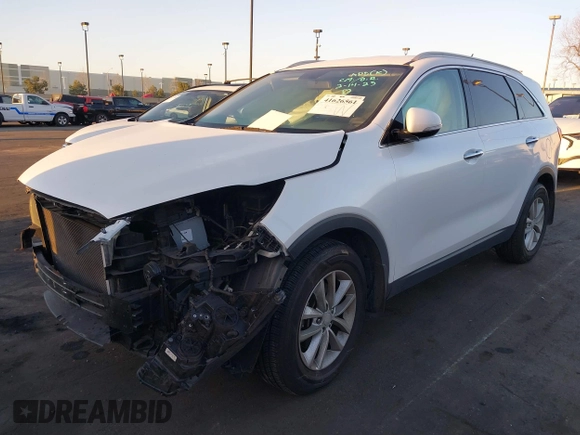 2018 Kia Sorento LX with VIN 5XYPG4A52JG354741, listed as a IAAI auction lot 41626561 with 91,242 mi miles and . Bid and sale history available at DreamBid. Image 18.