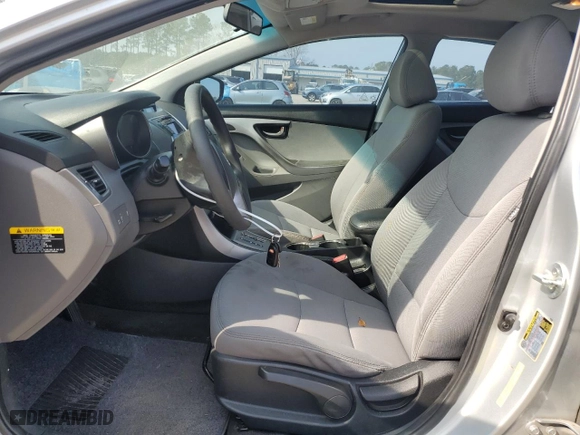 2013 Hyundai Elantra GLS with VIN 5NPDH4AE6DH395600, listed as a Copart auction lot 43967675 with 92,462 mi miles and Salvage Title. Bid and sale history available at carsss.com. Image 7.