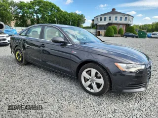 2012 Audi A6 Premium Plus with VIN WAUGGAFC6CN054165, listed as a Copart auction lot 62527695 with 55,592 mi miles and Clean title. Bid and sale history available at DreamBid. Image 4.