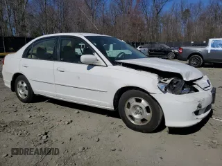 2005 Honda Civic with VIN JHMES96635S011410, listed as a Copart auction lot 48807165 with 182,210 mi miles and Salvage Title. Bid and sale history available at DreamBid. Image 4.