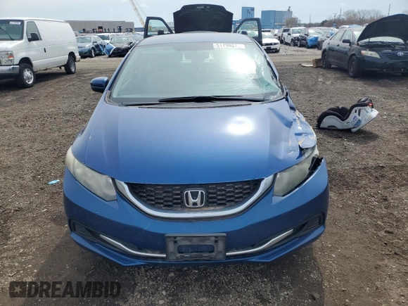 2014 Honda Civic Sedan LX with VIN 19XFB2F50EE086637, listed as a Copart auction lot 51799075 with 188,665 mi miles and Salvage Title. Bid and sale history available at carsss.com. Image 5.