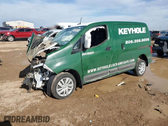2021 Nissan NV200 S with VIN 3N6CM0KNXMK696890, listed as a Copart auction lot 56090535 with 74,437 mi miles and Salvage title. Bid and sale history available at DreamBid. Image 1.
