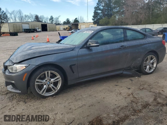 2015 BMW 4 Series 428i xDrive with VIN WBA3N5C59FK198817, listed as a Copart auction lot 50234525 with 134,233 mi miles and Salvage title. Bid and sale history available at DreamBid. Image 1.