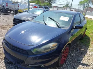 2013 Dodge Dart SXT with VIN 1C3CDFBA4DD288375, listed as a IAAI auction lot 41999370 with 154,274 mi miles. Bid and sale history available at carsss.com. Image 2.