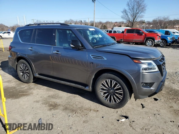 2022 Nissan Armada SL with VIN JN8AY2BA7N9393422, listed as a Copart auction lot 47361775 with 51,900 mi miles and Clean Title. Bid and sale history available at carsss.com. Image 4.