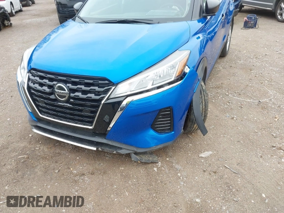 2021 Nissan Kicks S with VIN 3N1CP5BV7ML529374, listed as a IAAI auction lot 41922385 with 21,433 mi miles and . Bid and sale history available at carsss.com. Image 6.