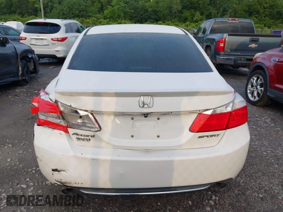 2013 Honda Accord Sport with VIN 1HGCR2F53DA080283, listed as a IAAI auction lot 42190121 with 205,634 mi miles and . Bid and sale history available at DreamBid. Image 16.