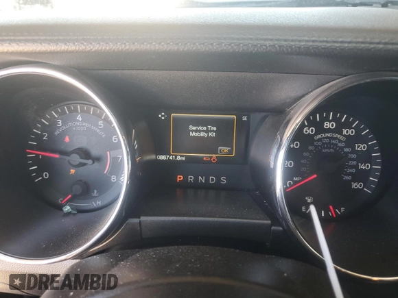 2016 Ford Mustang V6 with VIN 1FATP8EM2G5328686, listed as a Copart auction lot 57043205 with 86,741 mi miles and Salvage title. Bid and sale history available at DreamBid. Image 9.