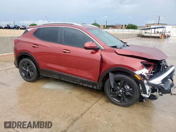2025 Buick Encore GX Sport Touring with VIN KL4AMDSL9SB088491, listed as a Copart auction lot 54571495 with 15,101 mi miles and Salvage title. Bid and sale history available at DreamBid. Image 4.