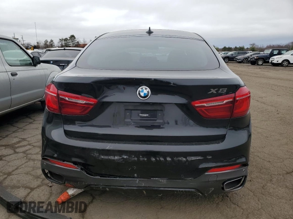 2019 BMW X6 xDrive35i with VIN 5UXKU2C5XK0Z62856, listed as a Copart auction lot 49813375 with 87,183 mi miles and Salvage Title. Bid and sale history available at carsss.com. Image 6.