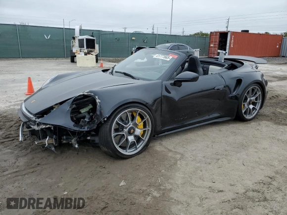 2023 Porsche 911 Turbo with VIN WP0CD2A93PS263575, listed as a Copart auction lot 41777665 with 0 mi miles and Salvage Title. Bid and sale history available at carsss.com. Image 1.