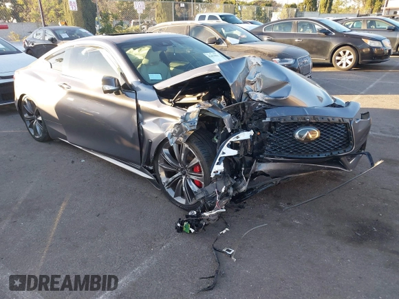 2021 Infiniti Q60 Red Sport 400 с VIN JN1FV7LK5MM530208, выставлен на аукционе IAAI как лот 41413951 с пробегом 51 895 миль миль и . История ставок и продаж доступна на DreamBid. Изображение 1.