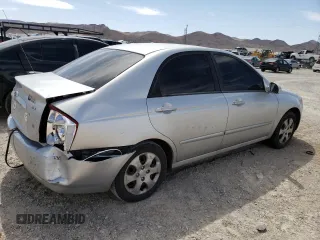 2006 Kia Spectra EX with VIN KNAFE122665297378, listed as a Copart auction lot 52906543 with 0 mi miles and Salvage Title. Bid and sale history available at carsss.com. Image 3.
