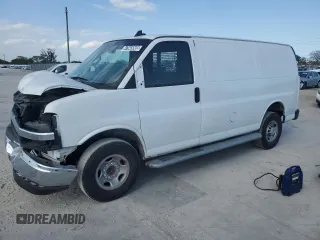 2023 Chevrolet Express Cargo Van with VIN 1GCWGAFP9P1204249, listed as a Copart auction lot 47645565 with 20,118 mi miles and Clean Title. Bid and sale history available at carsss.com. Image 1.