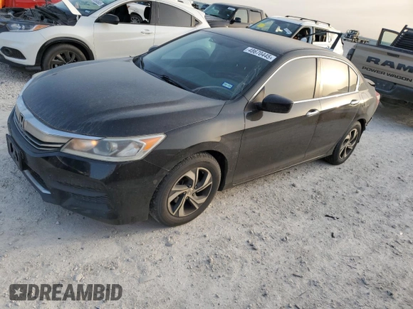 2016 Honda Accord Sedan LX with VIN 1HGCR2F33GA008311, listed as a Copart auction lot 48670445 with 129,083 mi miles and Salvage Title. Bid and sale history available at carsss.com. Image 1.