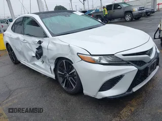 2018 Toyota Camry XSE with VIN 4T1BZ1HK8JU019394, listed as a IAAI auction lot 41492529 with 107,745 mi miles and . Bid and sale history available at DreamBid. Image 1.