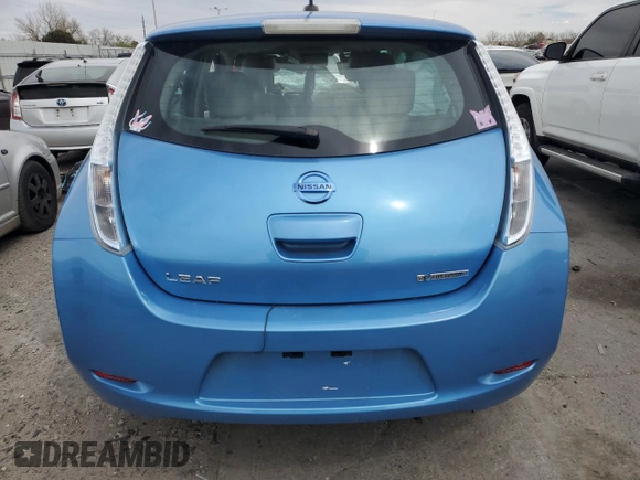 2013 Nissan LEAF SV with VIN 1N4AZ0CPXDC418210, listed as a Copart auction lot 50837105 with Not provided miles and Salvage title. Bid and sale history available at DreamBid. Image 6.