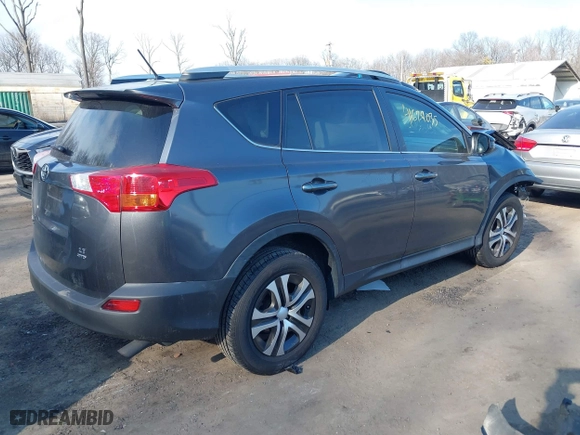 2013 Toyota RAV4 LE with VIN 2T3BFREV7DW020604, listed as a IAAI auction lot 41679035 with 142,533 mi miles. Bid and sale history available at carsss.com. Image 4.